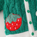 Toddler Girl Strawberry Flower Pajamas 2 Pieces Set