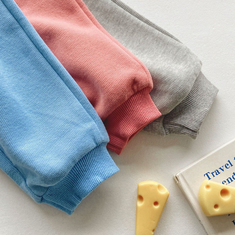Toddler Casual Solid Color Sweatsuit 2 Pieces Set