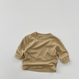 Toddler Retro Solid Color Casual T-Shirt