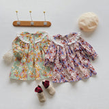 Toddler Girl Lace Retro Style Flower Dress