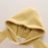 Toddler Smile Fleece Hooded Sweatsuit 2 Pieces Set