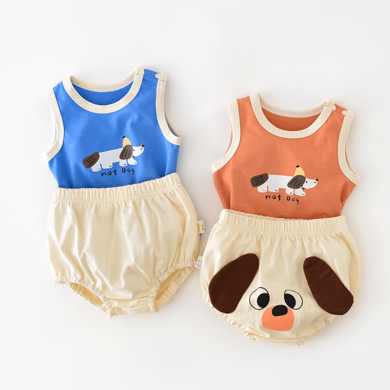 HOT DOG Baby Tank Top and Bloomers Set