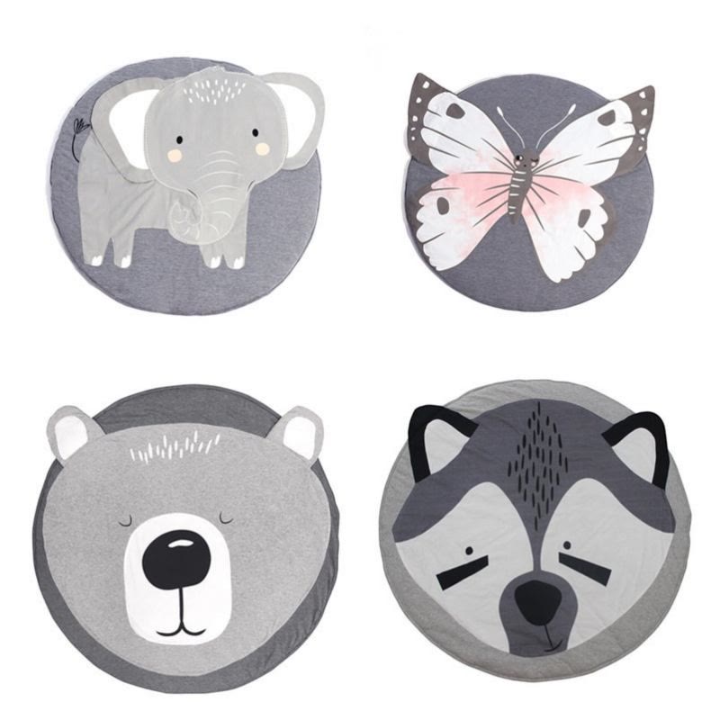 Baby Colorful Animals Round Carpet