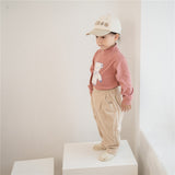 Toddler Bow Bear High Collar Thick T-shirt