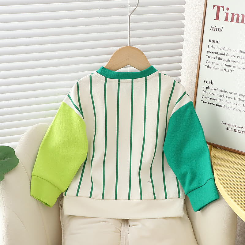 Toddler Hat Striped Sweatshirt