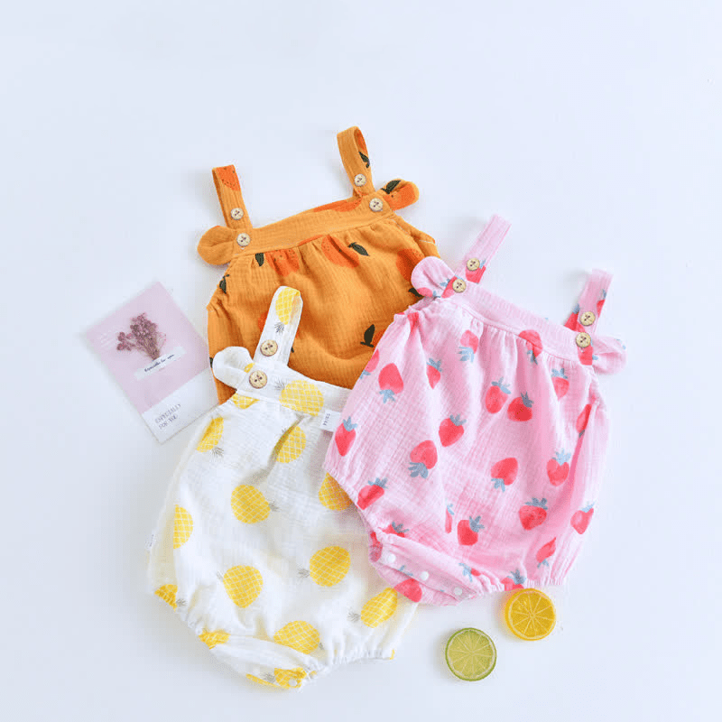 Baby Fruit Newborn Strap Bodysuit