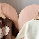 Toddler 3D Dots Heart Knitted Cardigan