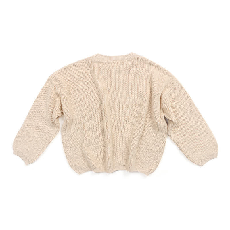 Baby Toddler Solid Color Warm Sweater