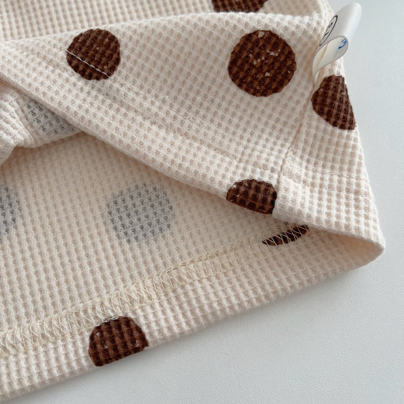 Baby Toddler Dots Waffle Sweatshirt