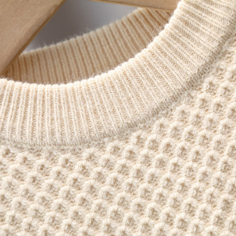 Toddler Boy Striped Bear Knitted Sweater