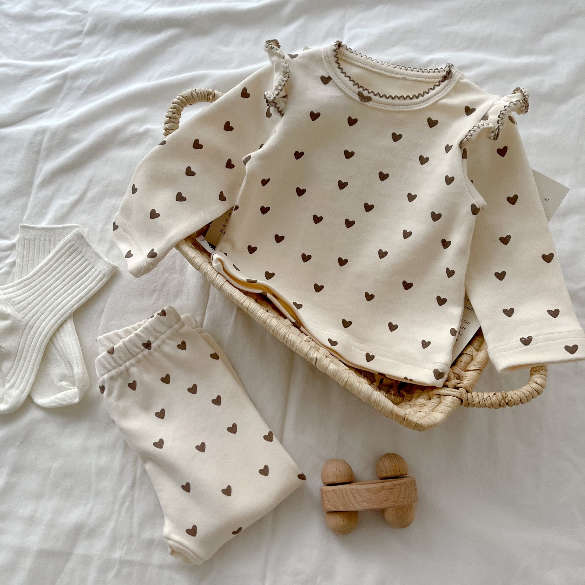 Baby Loving Heart Pajamas 2 Pieces Set