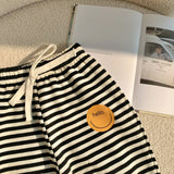 HELLO Toddler Striped Smile Jogger Pants