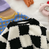 Toddler Checkerboard Fleece Lined Sweatshirt