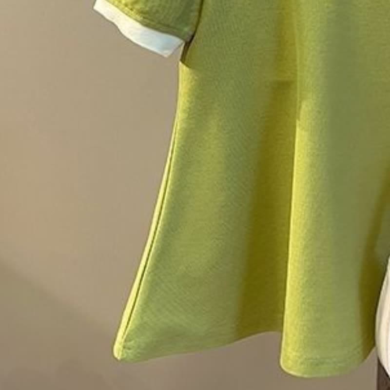 Toddler Girl Heart Polo Collar Dress