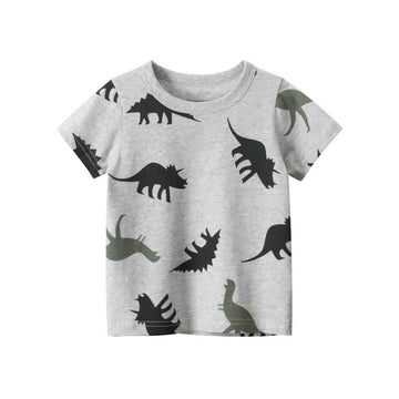 Toddler Boy Dinosaur Crew Neck Loose T-shirt