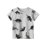 Toddler Boy Dinosaur Crew Neck Loose T-shirt