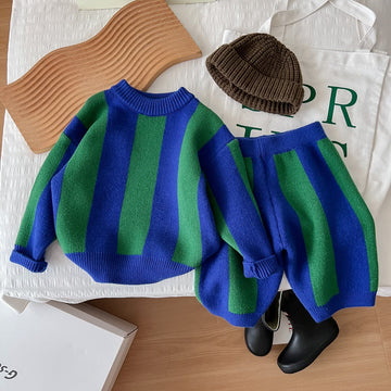 Toddler Striped Sweater and Pants Set