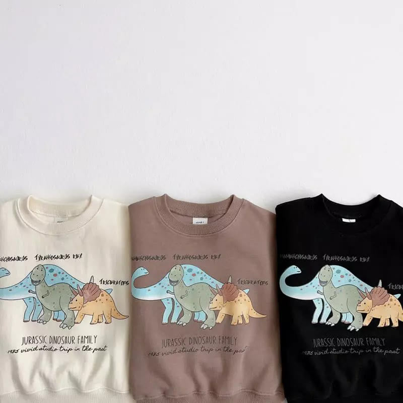Toddler Dino Print Cotton Sweatshirt
