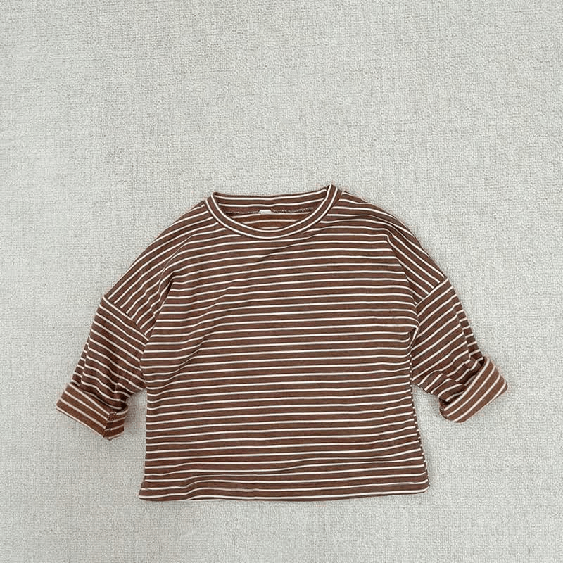 Toddler Boy Retro Striped Loose T-Shirt