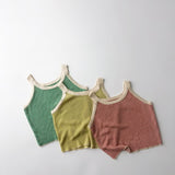 Toddler Knitted Striped Tank Top