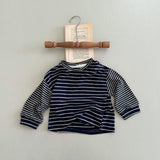 Toddler Wide Thin Stripes Casual Sweatshirt