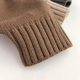 Toddler Solid Color Hooded Knitted PocketSweater