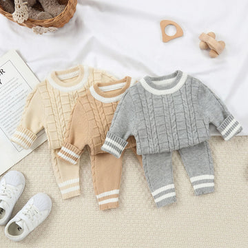 Baby Knitted Twist Casual Set