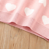 Toddler Girl Heart Sweater and Skirts Set
