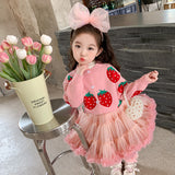 Toddler Girl Strawberry Sweet Cardigan