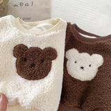 Baby Toddler Bear Fleece Casual Warm Sweatshirt