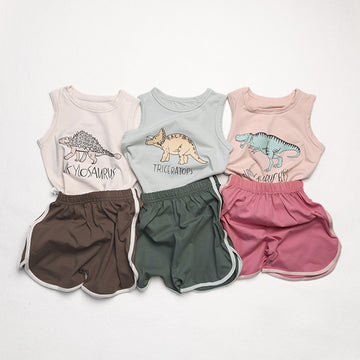 Baby Dinosaur Tank Top Set