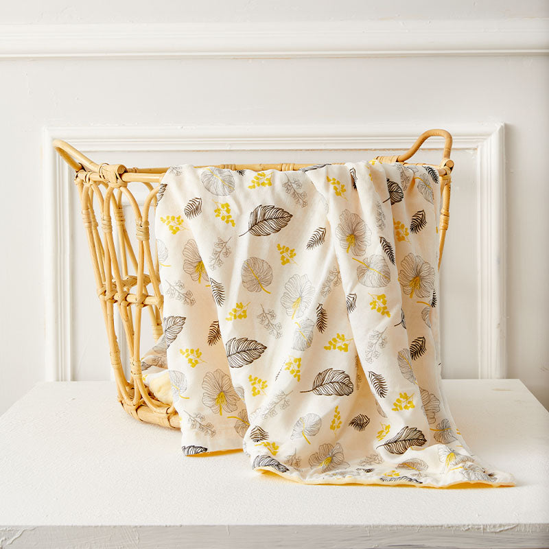 Leaf Dimple Dot Bamboo Fibre Baby Blanket