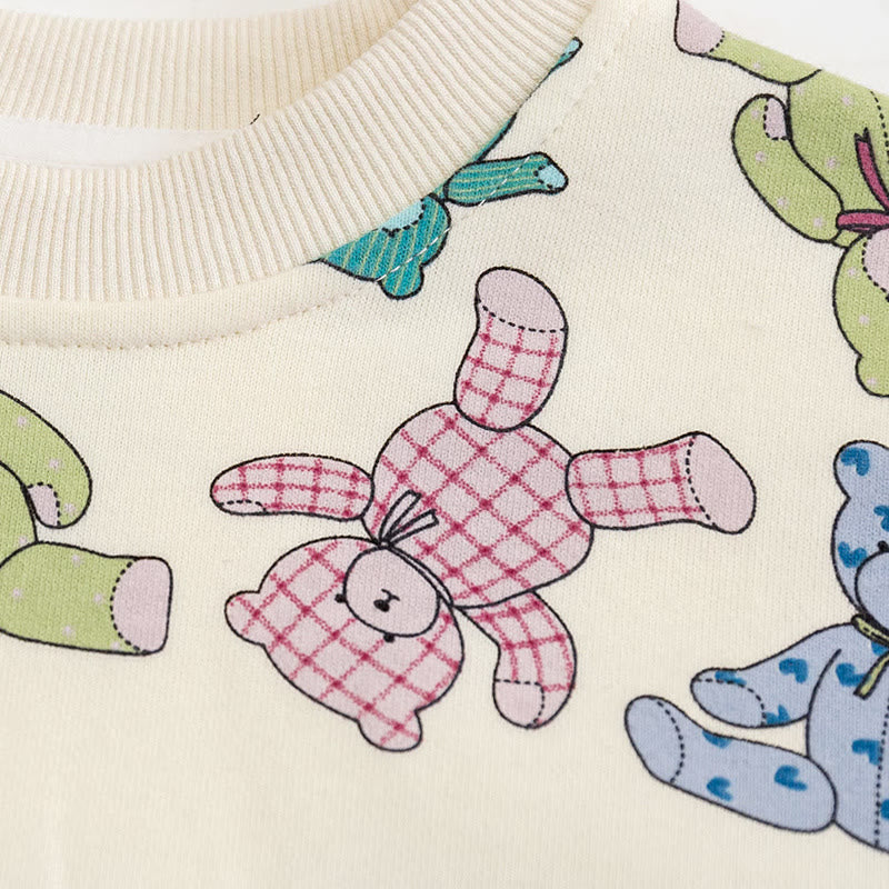 Toddler Bear Cartoon Sweatshirt