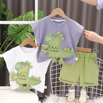 Baby Toddler Dinosaur Tank Top and Shorts Set
