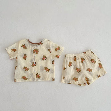 Baby Lovely Bear Tee and Shorts Set