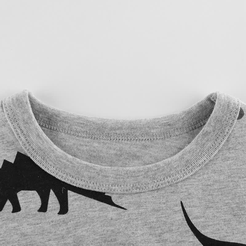 Toddler Boy Dinosaur Crew Neck Loose T-shirt