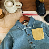 Toddler Boy Denim Pocket Shirt