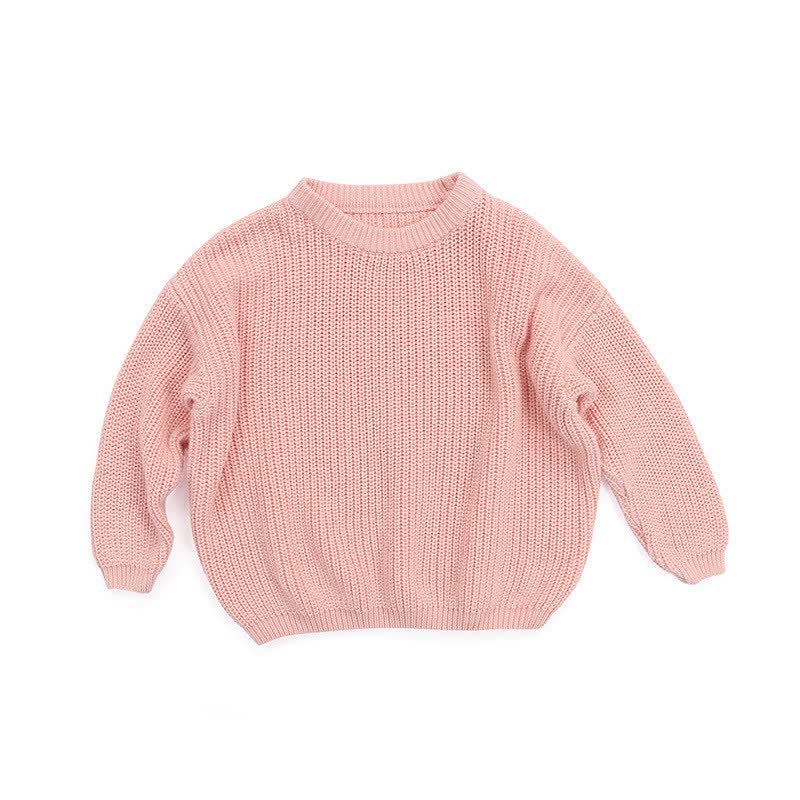 Baby Toddler Solid Color Warm Sweater