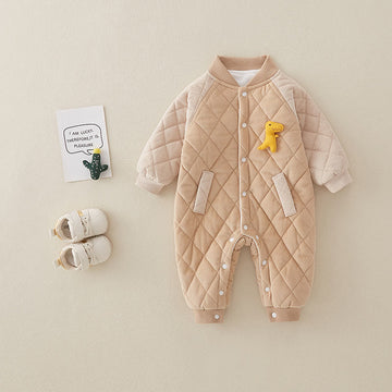 Baby 3D Dino Quilted Romper
