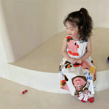 HI Toddler Girl Graffiti A Line Dress