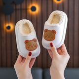 Toddler Bear Fleece Lined Slippers