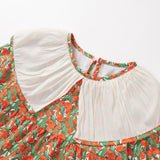 Toddler Girl Floral Red Dress