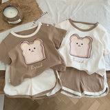 BREAD Baby Toddler Bear Tee and Shorts Set