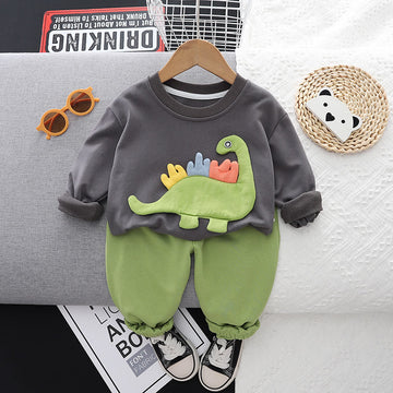 Toddler Dinosaur Sweatsuit 2 Pieces Set