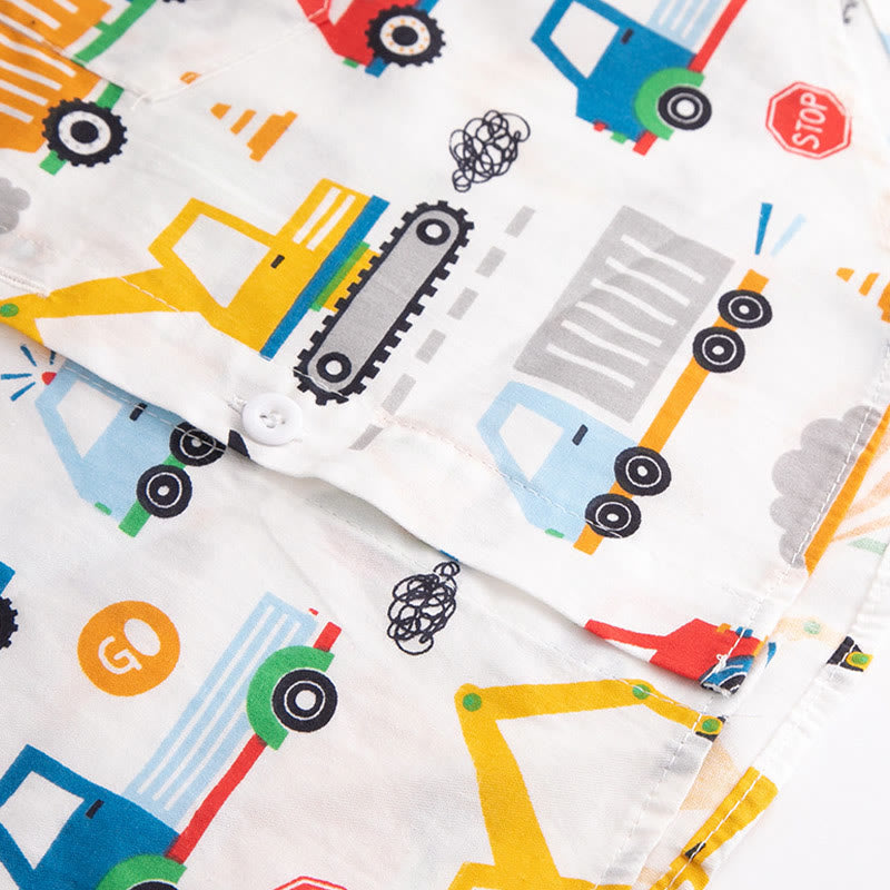 Toddler Boy Crane Truck Shirt
