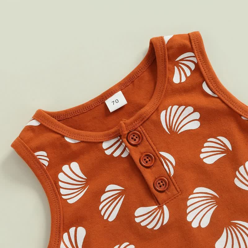 Toddler Boy Shell Tank Top and Shorts Set