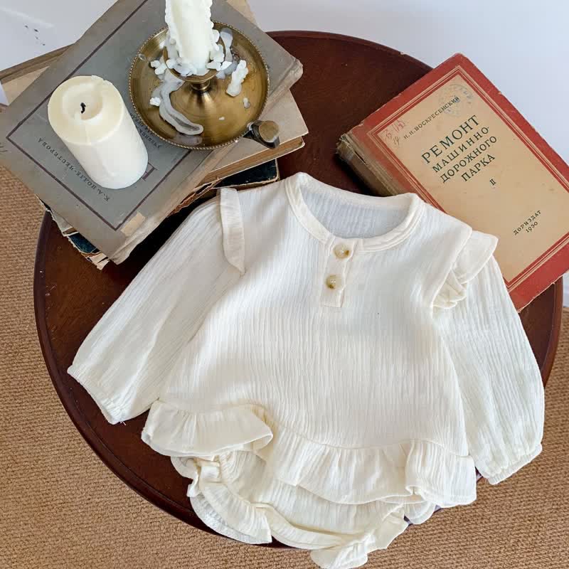 Baby Ruffled Blouse and Bloomers Set