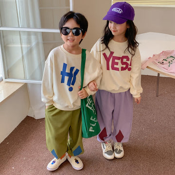 Toddler Letters Crew Neck Sweatshirt