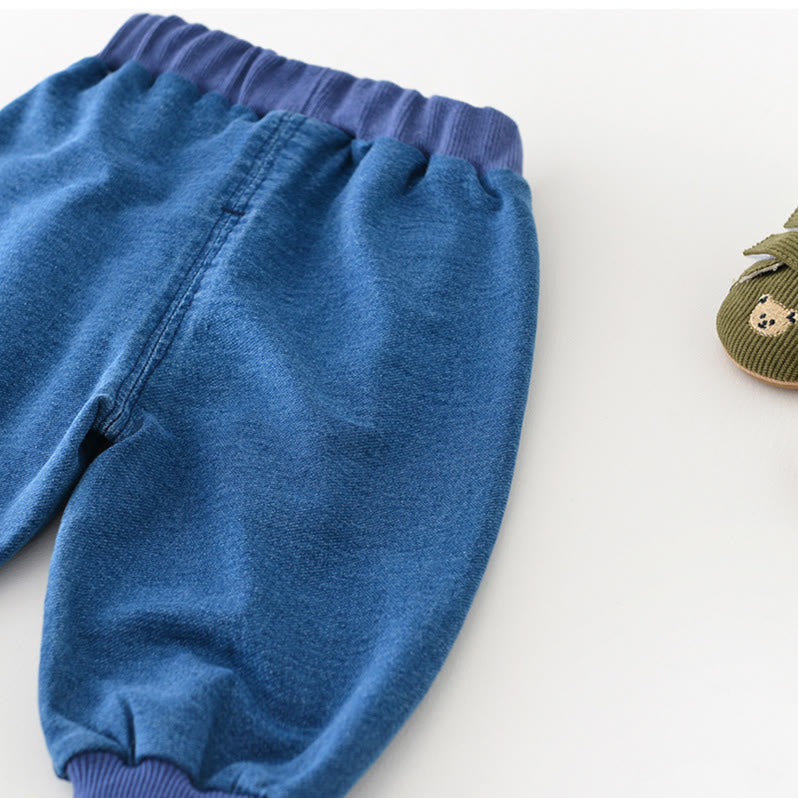 Baby Denim Cartoon Dog Casual Pants