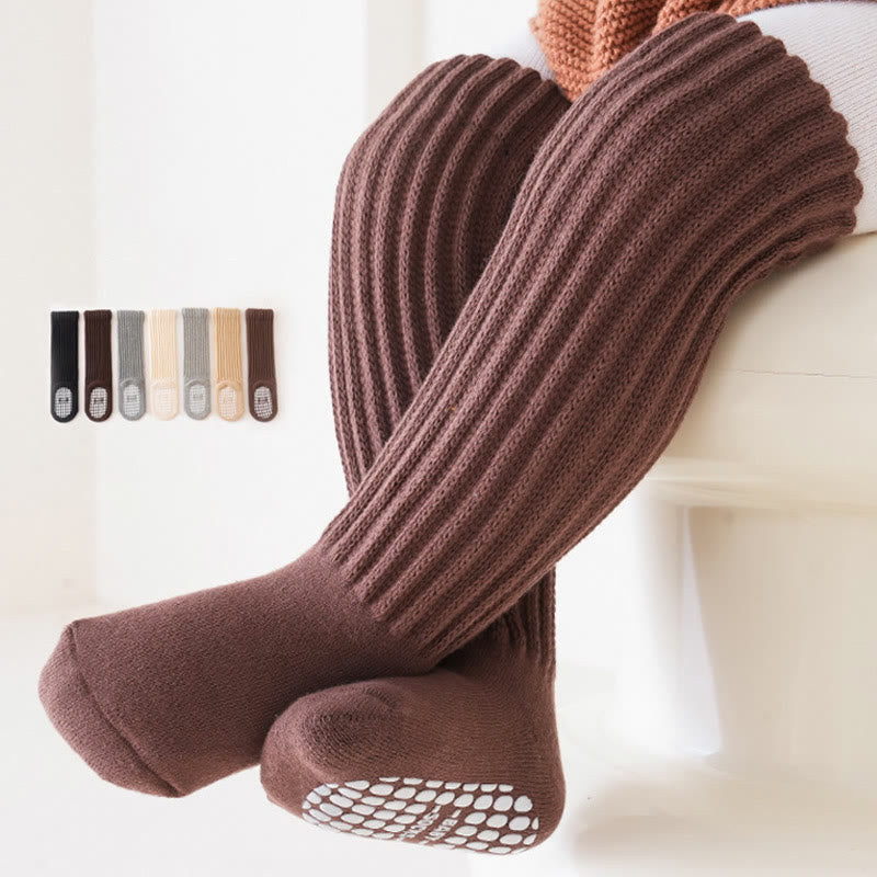 Baby Winter Solid Color Antiskid Middle Socks